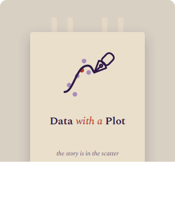 Tote bag with the mark and 'the story is in the scatter'
